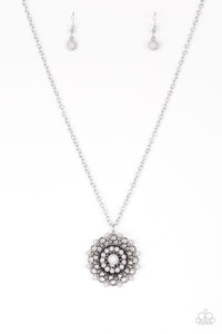 Paparazzi VINTAGE VAULT "Boho Bonanza" Silver Necklace & Earring Set Paparazzi Jewelry
