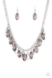 Paparazzi VINTAGE VAULT "Fringe Fabulous" Silver Necklace & Earring Set Paparazzi Jewelry