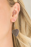 Paparazzi "Look Into Your Heart" Silver Necklace & Earring Set Paparazzi Jewelry