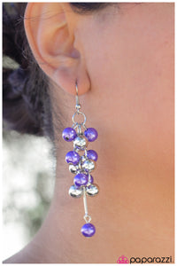 Paparazzi "Pulling Away - Purple" earring Paparazzi Jewelry