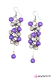 Paparazzi "Pulling Away - Purple" earring Paparazzi Jewelry