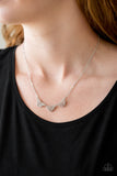 Paparazzi "Another Love Story" Silver Necklace & Earring Set Paparazzi Jewelry