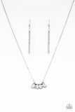 Paparazzi VINTAGE VAULT "Deco Decadence" White Necklace & Earring Set Paparazzi Jewelry