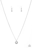 Paparazzi "One Small Step For GLAM" White Necklace & Earring Set Paparazzi Jewelry