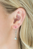 Paparazzi "Pretty Petite" White Necklace & Earring Set Paparazzi Jewelry