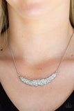 Paparazzi VINTAGE VAULT "Whatever Floats Your YACHT" White Necklace & Earring Set Paparazzi Jewelry