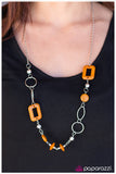 Paparazzi "Just Around the Corner - Orange" necklace Paparazzi Jewelry
