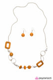 Paparazzi "Just Around the Corner - Orange" necklace Paparazzi Jewelry