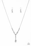 Paparazzi "Diva Dazzle" White Necklace & Earring Set Paparazzi Jewelry