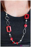 Paparazzi "Just Around the Corner - Red" necklace Paparazzi Jewelry