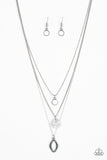 Paparazzi "Tide Drifter" White Necklace & Earring Set Paparazzi Jewelry