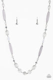 Paparazzi VINTAGE VAULT "Quite Quintessence" White Necklace & Earring Set Paparazzi Jewelry