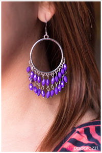 Paparazzi "Sporadic Sprinkles" Purple Earrings Paparazzi Jewelry