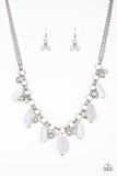 Paparazzi VINTAGE VAULT "Grand Canyon Grotto" White Necklace & Earring Set Paparazzi Jewelry