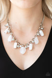 Paparazzi VINTAGE VAULT "Grand Canyon Grotto" White Necklace & Earring Set Paparazzi Jewelry