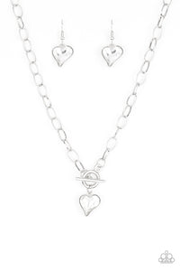 Paparazzi "Princeton Princess" White Necklace & Earring Set Paparazzi Jewelry