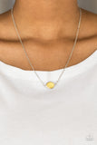 Paparazzi VINTAGE VAULT "Fashionably Fantabulous" Yellow Necklace & Earring Set Paparazzi Jewelry