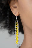 Paparazzi VINTAGE VAULT "Color Bomb" Yellow Necklace & Earring Set Paparazzi Jewelry