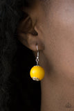 Paparazzi "Caribbean Cover Girl" Yellow Necklace & Earring Set Paparazzi Jewelry