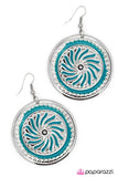 Paparazzi "A Hop, Skip, and A Jump" Blue Earrings Paparazzi Jewelry