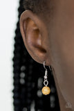 Paparazzi VINTAGE VAULT "Bon Voyager" Yellow Necklace & Earring Set Paparazzi Jewelry