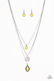 Paparazzi "Tide Drifter" Yellow Necklace & Earring Set Paparazzi Jewelry