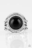 Paparazzi "Pampered in Pearls" Black Ring Paparazzi Jewelry