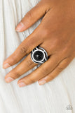 Paparazzi "Pampered in Pearls" Black Ring Paparazzi Jewelry