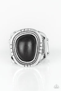 Paparazzi "Out On The Range" Black Ring Paparazzi Jewelry