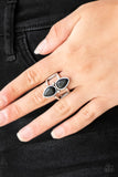 Paparazzi VINTAGE VAULT "Simply Saharan" Black Ring Paparazzi Jewelry