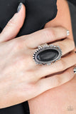 Paparazzi "Open Range" Black Ring Paparazzi Jewelry