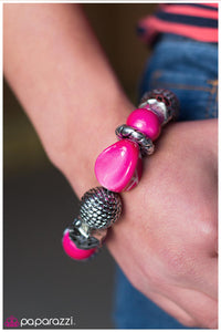 Paparazzi "Divinely Deco" Pink Bracelet Paparazzi Jewelry