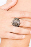 Paparazzi "Victorian Valor" Black Ring Paparazzi Jewelry