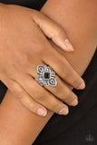 Paparazzi "Impressive TREK Record" Black Ring Paparazzi Jewelry