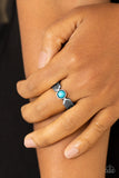 Paparazzi "Awesomely ARROW-Dynamic" Blue Ring Paparazzi Jewelry