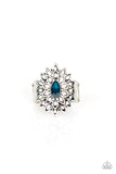 Paparazzi VINTAGE VAULT "Blooming Fireworks" Blue Ring Paparazzi Jewelry