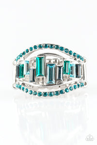 Paparazzi "Treasure Chest Charm" Blue Ring Paparazzi Jewelry