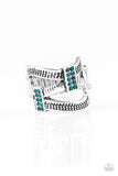 Paparazzi VINTAGE VAULT "Urban Upscale" Blue Ring Paparazzi Jewelry