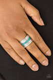 Paparazzi VINTAGE VAULT "Top Dollar Drama" Blue Ring Paparazzi Jewelry