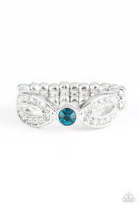 Paparazzi "Extra Side Of Elegance" Blue Ring Paparazzi Jewelry