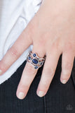 Paparazzi VINTAGE VAULT "Moon Mood" Blue Ring Paparazzi Jewelry