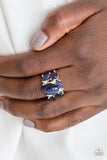 Paparazzi VINTAGE VAULT "Modern Moonwalk" Blue Ring Paparazzi Jewelry