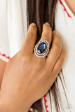 Paparazzi "Making History" Blue Ring Paparazzi Jewelry