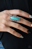 Paparazzi VINTAGE VAULT "Leave No Trace" Blue Ring Paparazzi Jewelry