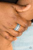 Paparazzi "Rich Rogue" Blue Ring Paparazzi Jewelry