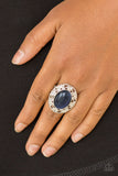Paparazzi VINTAGE VAULT "Moonlit Marigold" Blue Ring Paparazzi Jewelry