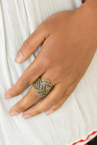 Paparazzi "Fire and Ice" Brass Ring Paparazzi Jewelry