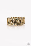 Paparazzi VINTAGE VAULT "Can Only Go UPSCALE From Here" Brass Ring Paparazzi Jewelry