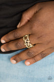 Paparazzi VINTAGE VAULT "Can Only Go UPSCALE From Here" Brass Ring Paparazzi Jewelry