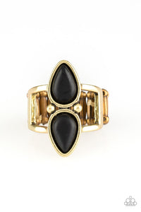 Paparazzi VINTAGE VAULT "Simply Saharan" Brass Ring Paparazzi Jewelry